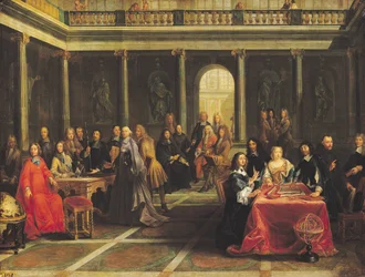 Königin Christina von Schweden (1626-89) und ihr Hof
